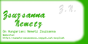 zsuzsanna nemetz business card